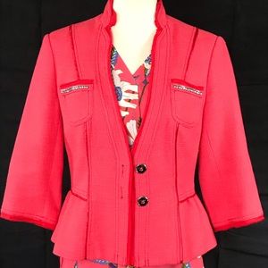 WHBM jacket - coral color (the color of 2019!)